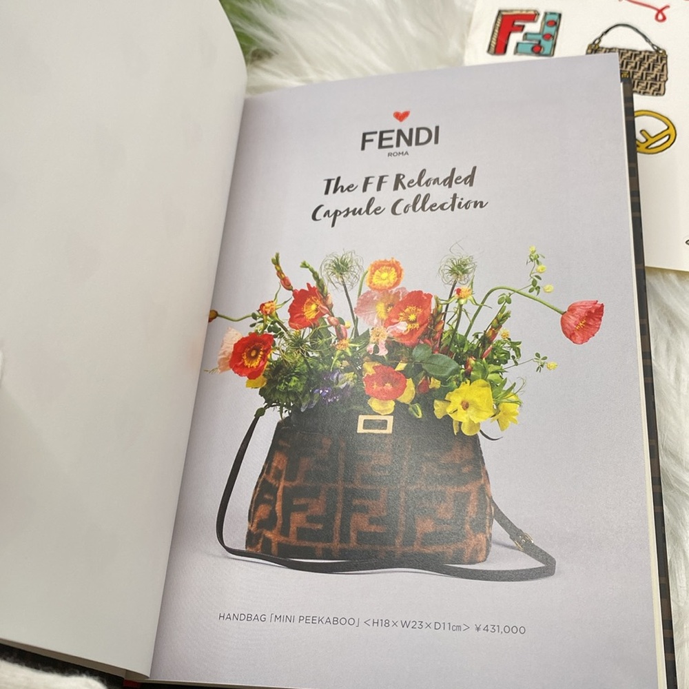 FENDI ROMA NOTEBOOK with FENDI Stickers, 7.5” x 5.25” x .25” LINED PAGES NEW! - Picture 8 of 11